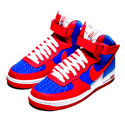 red and blue louis vuitton airforce 1s