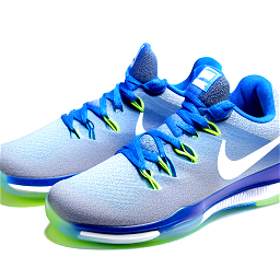 running shoe with thicker outsole in blue tone color side profile as nike invincible 3