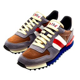 1861 inspired American Civil War present day Valentino Garavani Rockrunner Suede, Leather and Mesh style sneaker. The sneaker should have a grey camouflage tone with 1861 on the back bottom side corner of the left sneaker and an American flag on the bottom back bottom side corner of the right sneaker.
