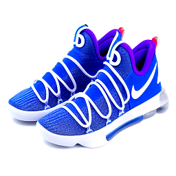 make a sneaker that looks like blue KD trey, but has a signature saying "D.T3"