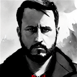 highly detailed portrait of [MODEL] as old sailor, by Dustin Nguyen, Akihiko Yoshida, Greg Tocchini, Greg Rutkowski, Cliff Chiang, 4k resolution, Dishonored inspired, bravely default inspired, vibrant but dreary red, black and white color scheme!!!, epic extreme long shot, dark mood and strong backlighting, volumetric lights, smoke volutes, artstation HQ, unreal engine, octane renderer, HQ, 8K