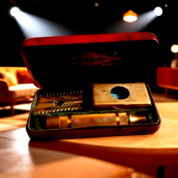 in a midcentury modern living room