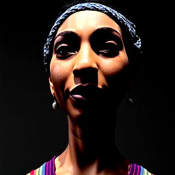 upper body portrait of [MODEL], made of clay, as a claymation character, dof