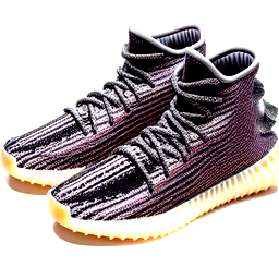 Maak een yeezy vorm schoen maar onze eigen versie in grijs en zwart