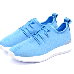 Light blue soft soled sneakers