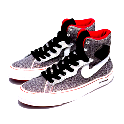 red and black basketball shoe high top, with the main color being black, no white red and black basketball shoe high top, with the main color being black, no white