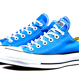 create a converse with the logo of the corcora phanters with color plack blue