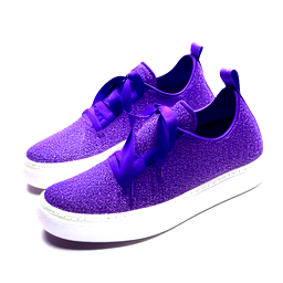 Purple and blue sneaker