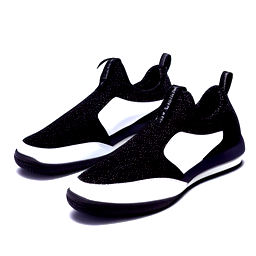 Tênis preto, marca BRVDA, casual