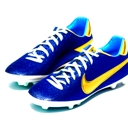 a soccer cleat that gold and light blue that has a V logo